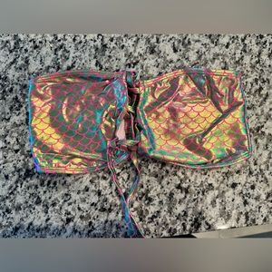 Curvy Beach Pink Mermaid bandeau top 1x